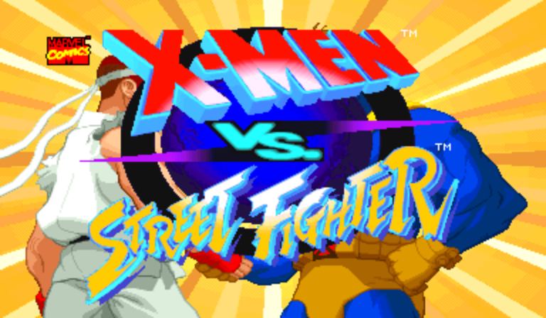 X-Men Vs. Street Fighter (Asia 960919) Title Screen